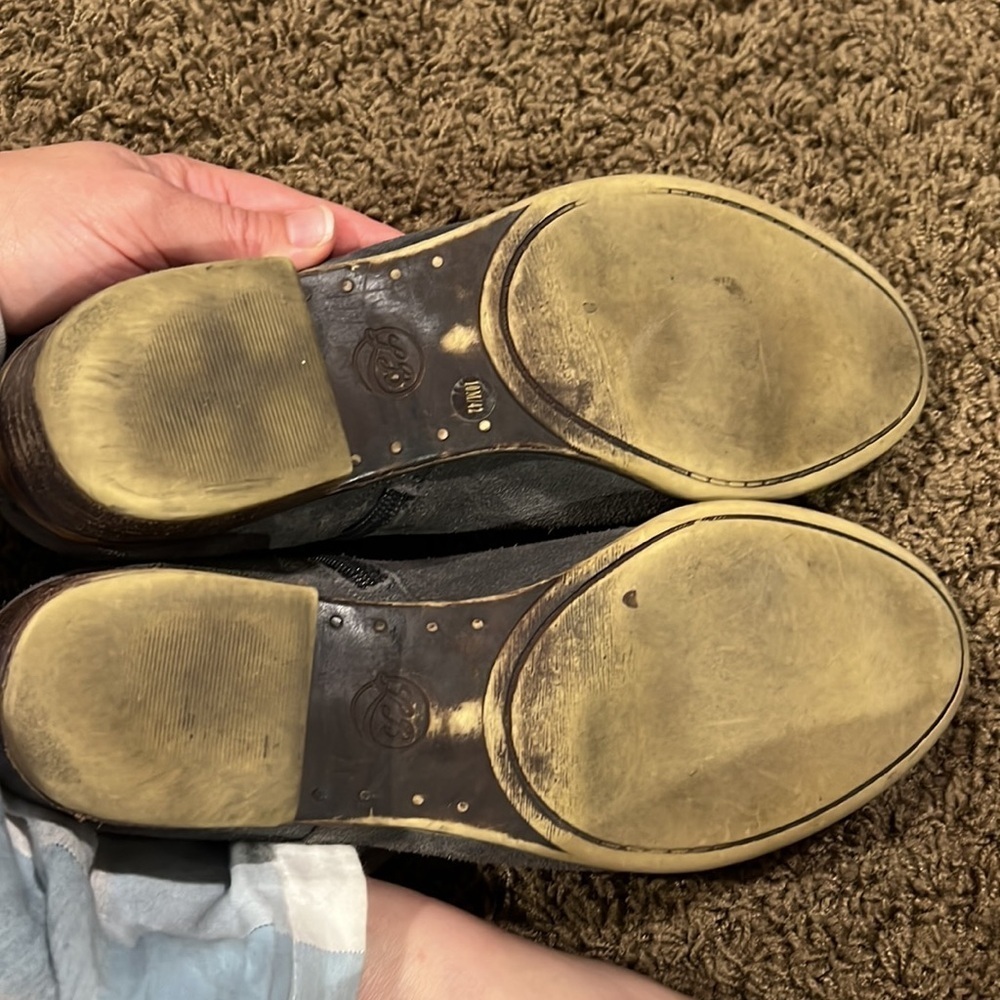 Lucky Brand Leather Ankle Boots size 10 Brett - Picture 7 of 11